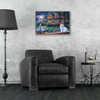 Moonlight in the Garden by Bridget Voth - 24x16 acrylic wall art in a room