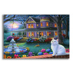 Moonlight in the Garden by Bridget Voth acrylic glass wall art