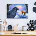 Raven Moon by Bridget Voth - 16x12 acrylic wall art in a room