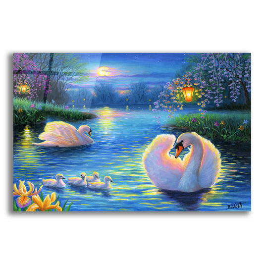 Epic Art 'Lamplight Lake' by Bridget Voth, Acrylic Glass Wall Art