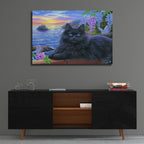 Elvira's Seaside Evening by Bridget Voth - 36x24 acrylic wall art in a room