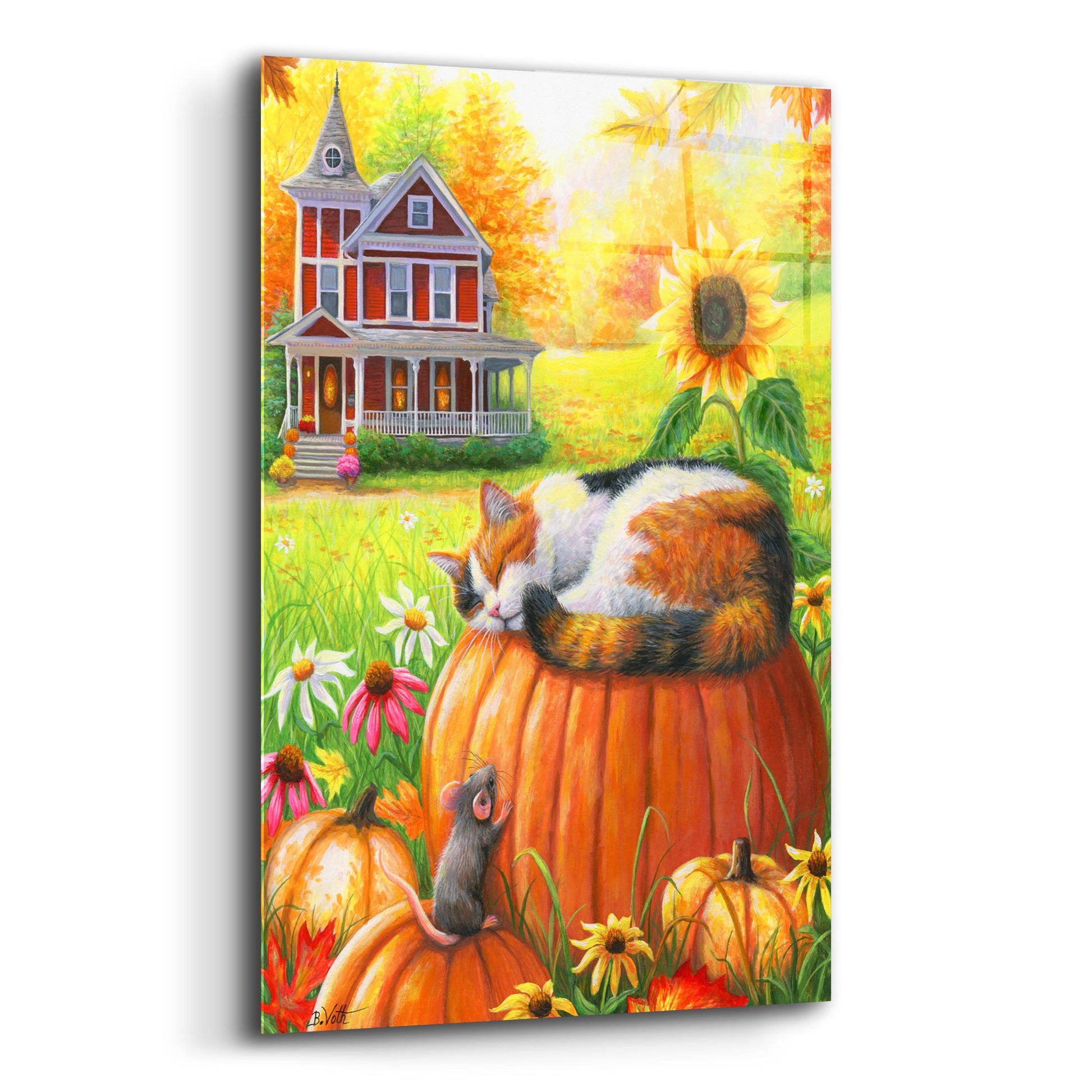 Epic Art 'Autumn Dreams' by Bridget Voth, Acrylic Glass Wall Art,16x24