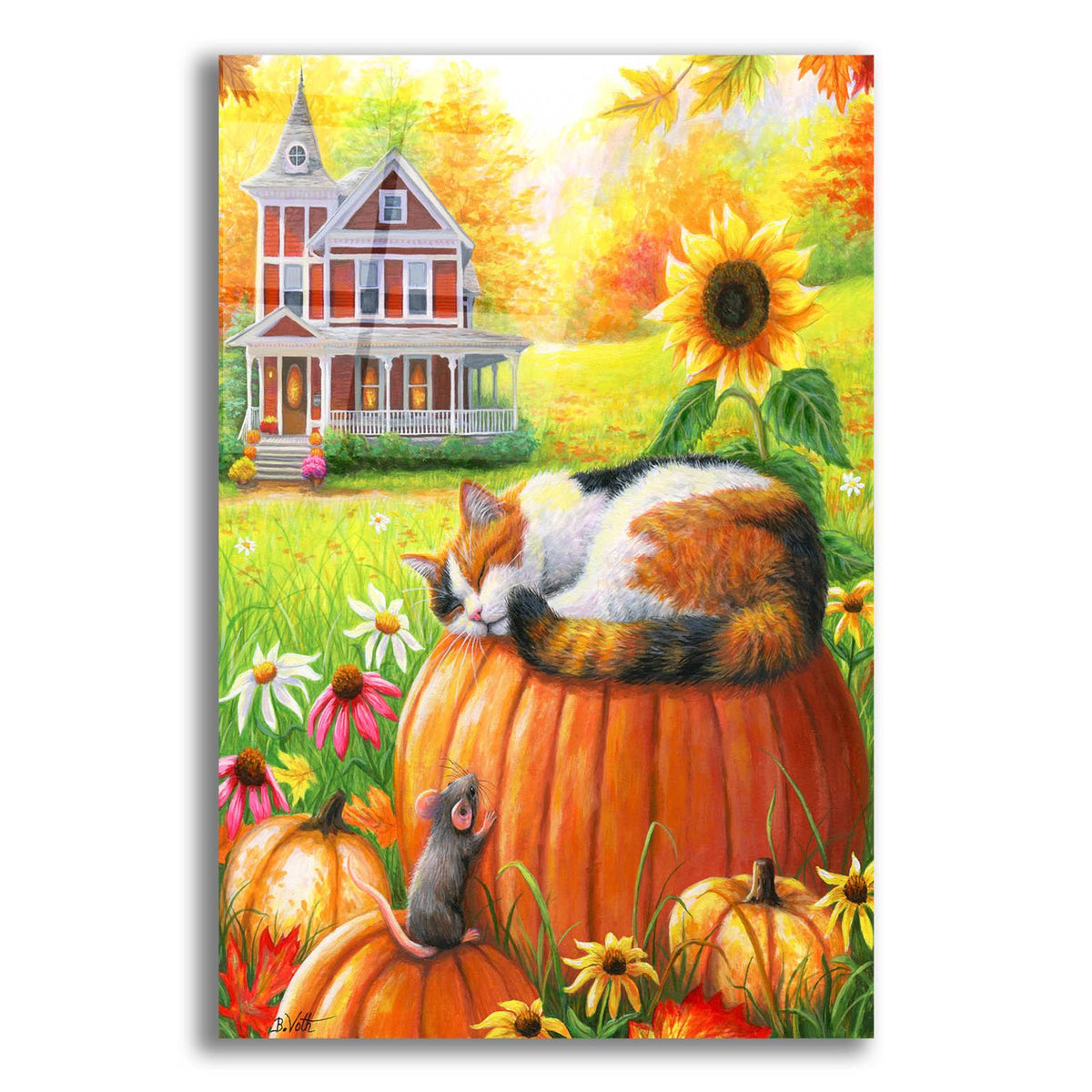 Epic Art 'Autumn Dreams' by Bridget Voth, Acrylic Glass Wall Art
