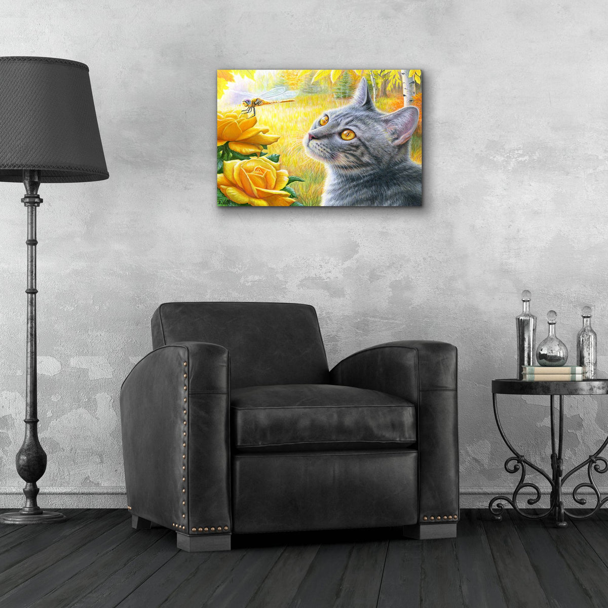 Epic Art 'Golden Glow of Autumn' by Bridget Voth, Acrylic Glass Wall Art,24x16