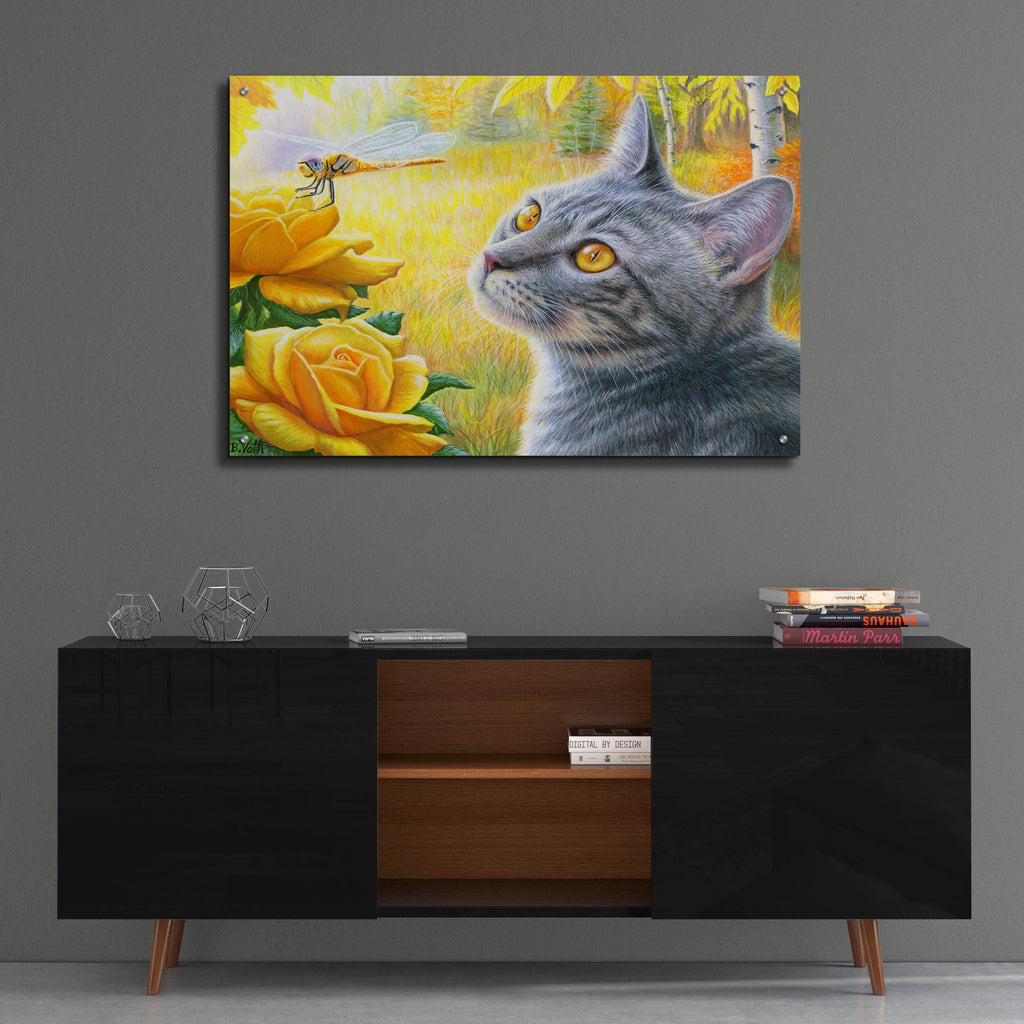 Epic Art 'Golden Glow of Autumn' by Bridget Voth, Acrylic Glass Wall Art,36x24