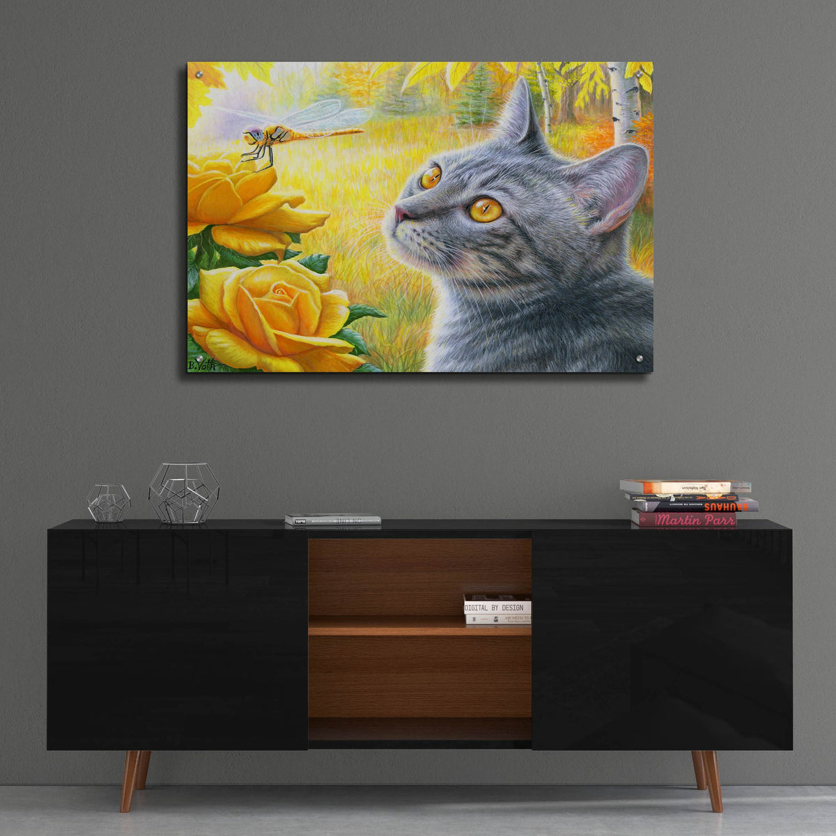 Epic Art 'Golden Glow of Autumn' by Bridget Voth, Acrylic Glass Wall Art,36x24