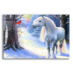 Little Red Bird by Bridget Voth acrylic glass wall art