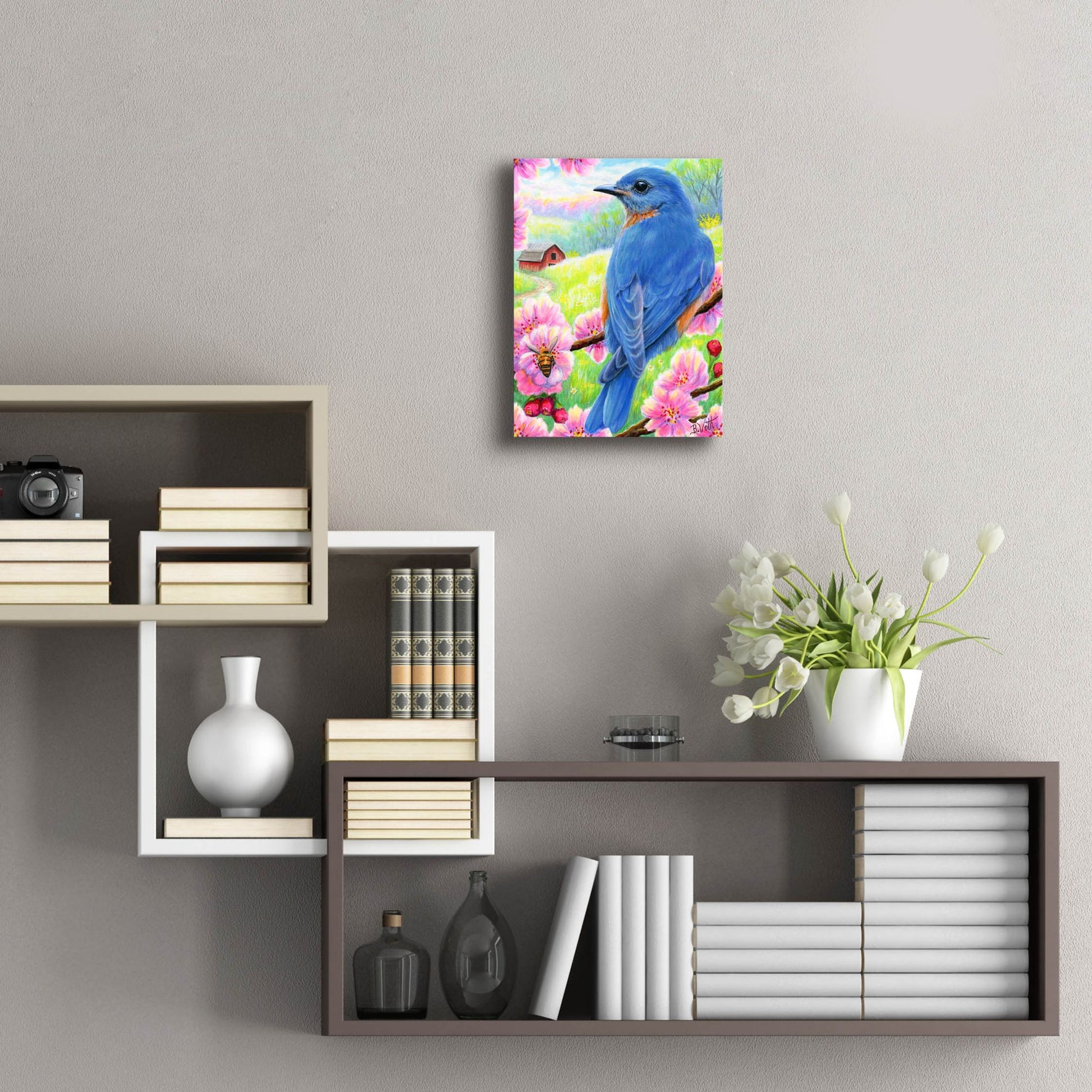 Epic Art 'Signs of Spring' by Bridget Voth, Acrylic Glass Wall Art,12x16