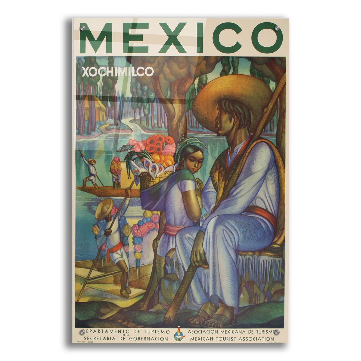 Epic Art 'Xochimilco' by Vintage Posters, Acrylic Glass Wall Art