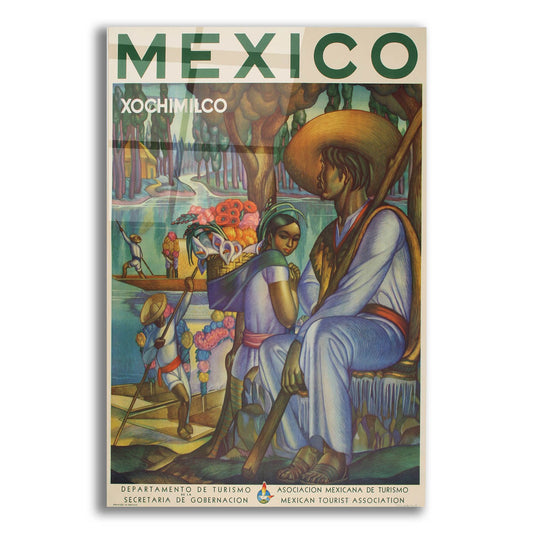 Epic Art 'Xochimilco' by Vintage Posters, Acrylic Glass Wall Art