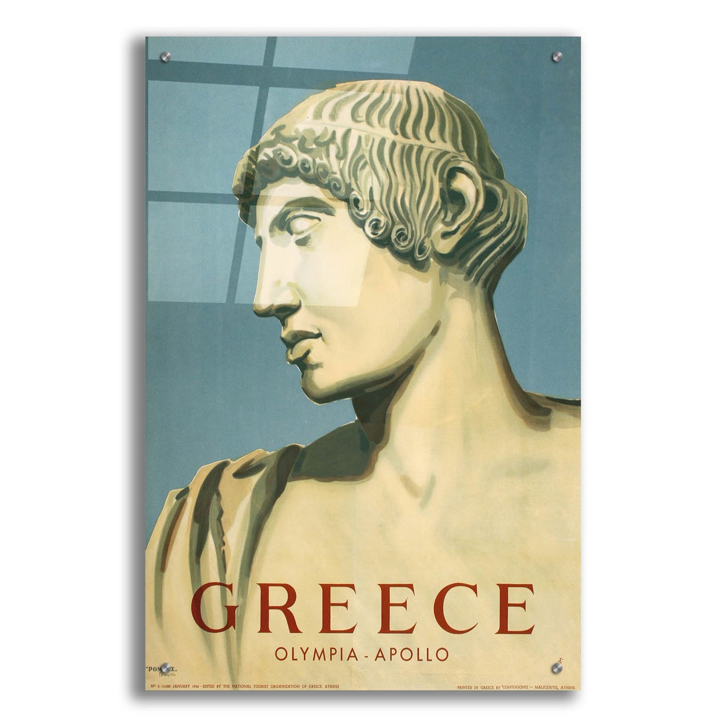 Epic Art 'Greece's Apollo' by Vintage Posters, Acrylic Glass Wall Art