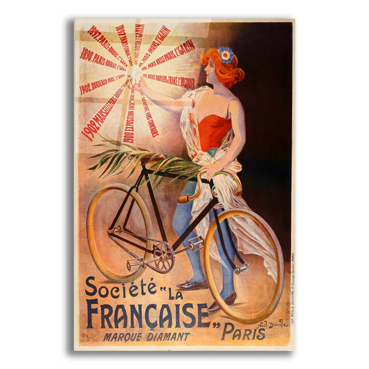 Epic Art 'Societe La Francaise' by Vintage Posters, Acrylic Glass Wall Art