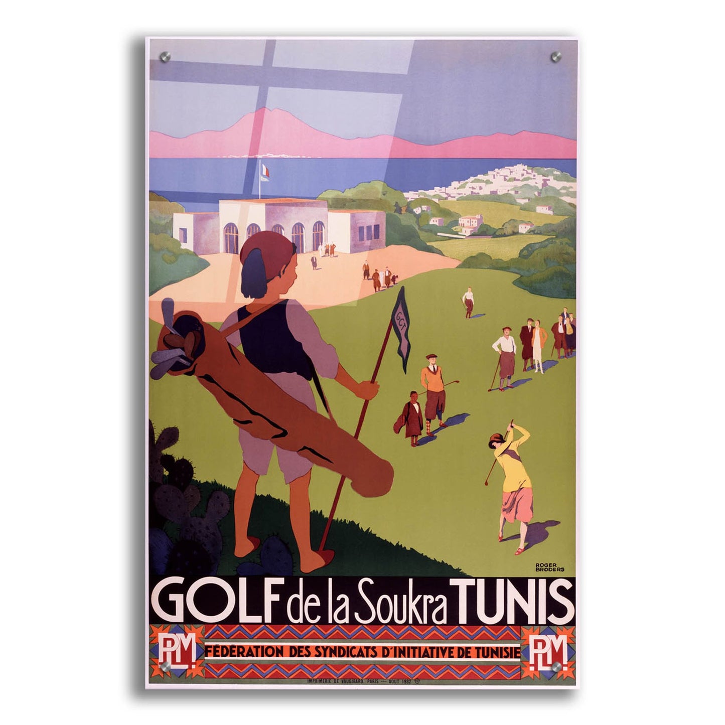 Epic Art 'Golf De La Soukra Tunis' by Vintage Posters, Acrylic Glass Wall Art