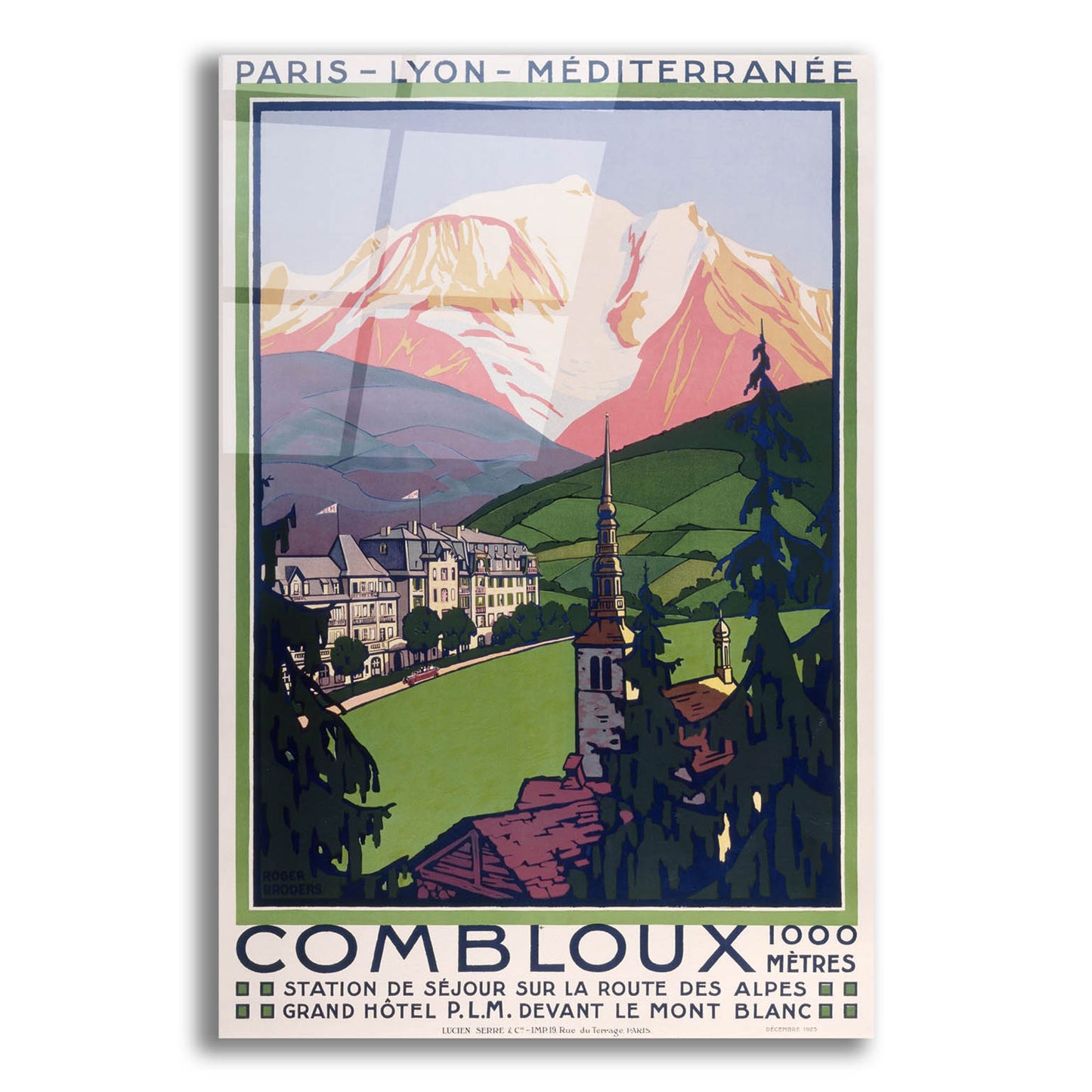 Epic Art 'Combloux' by Vintage Posters, Acrylic Glass Wall Art