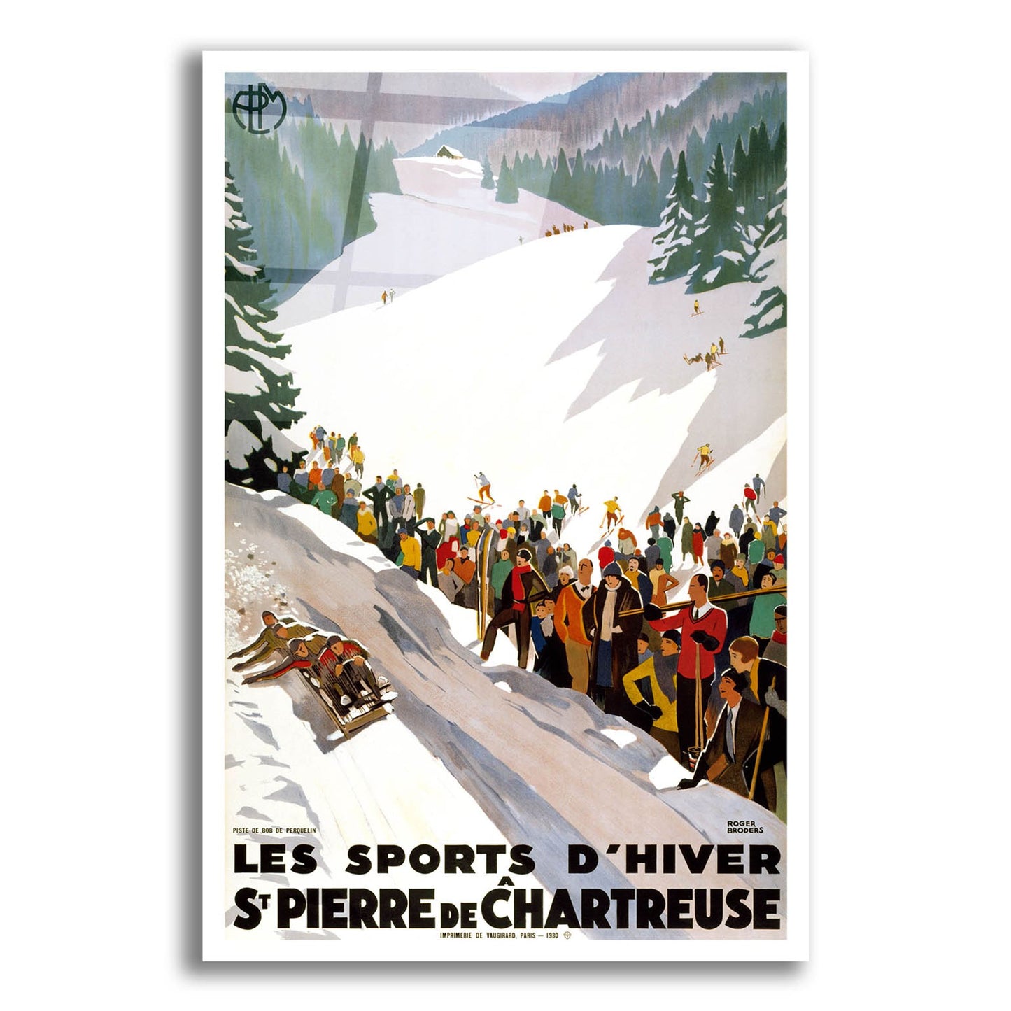 Epic Art 'Les Sports D'Hiver' by Vintage Posters, Acrylic Glass Wall Art