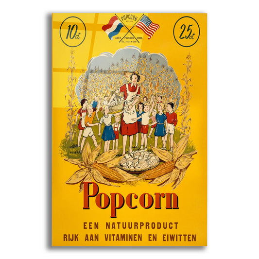 Epic Art 'Popcorn' by Vintage Posters, Acrylic Glass Wall Art