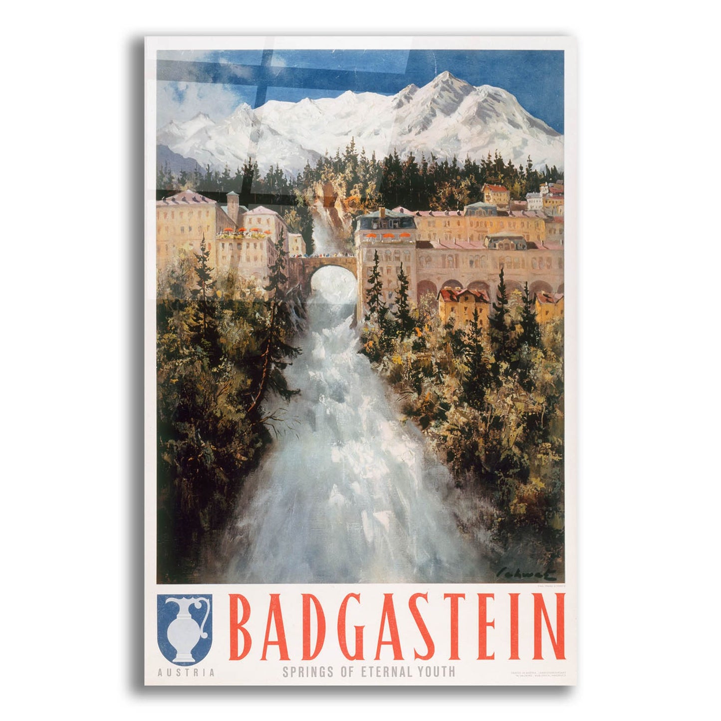 Epic Art 'Badgastein ' by Vintage Posters, Acrylic Glass Wall Art