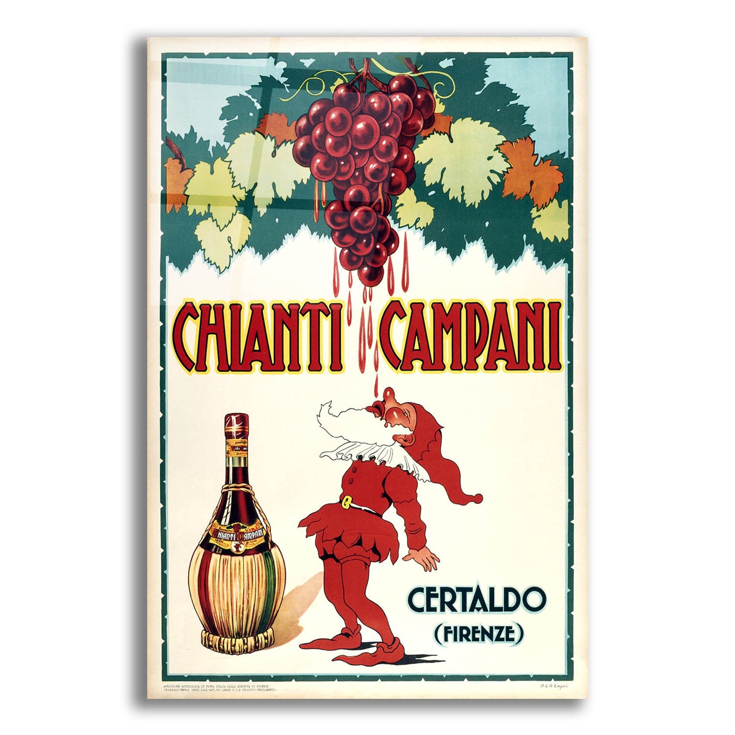 Epic Art 'Chianti Campani ' by Vintage Posters, Acrylic Glass Wall Art