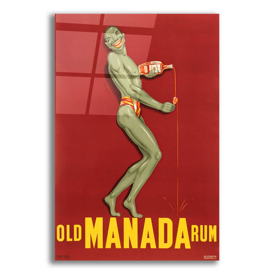 Epic Art 'Old Manada Rum' by Vintage Posters, Acrylic Glass Wall Art