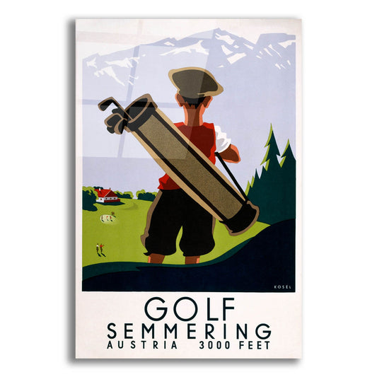 Epic Art 'Golf Semmering' by Vintage Posters, Acrylic Glass Wall Art