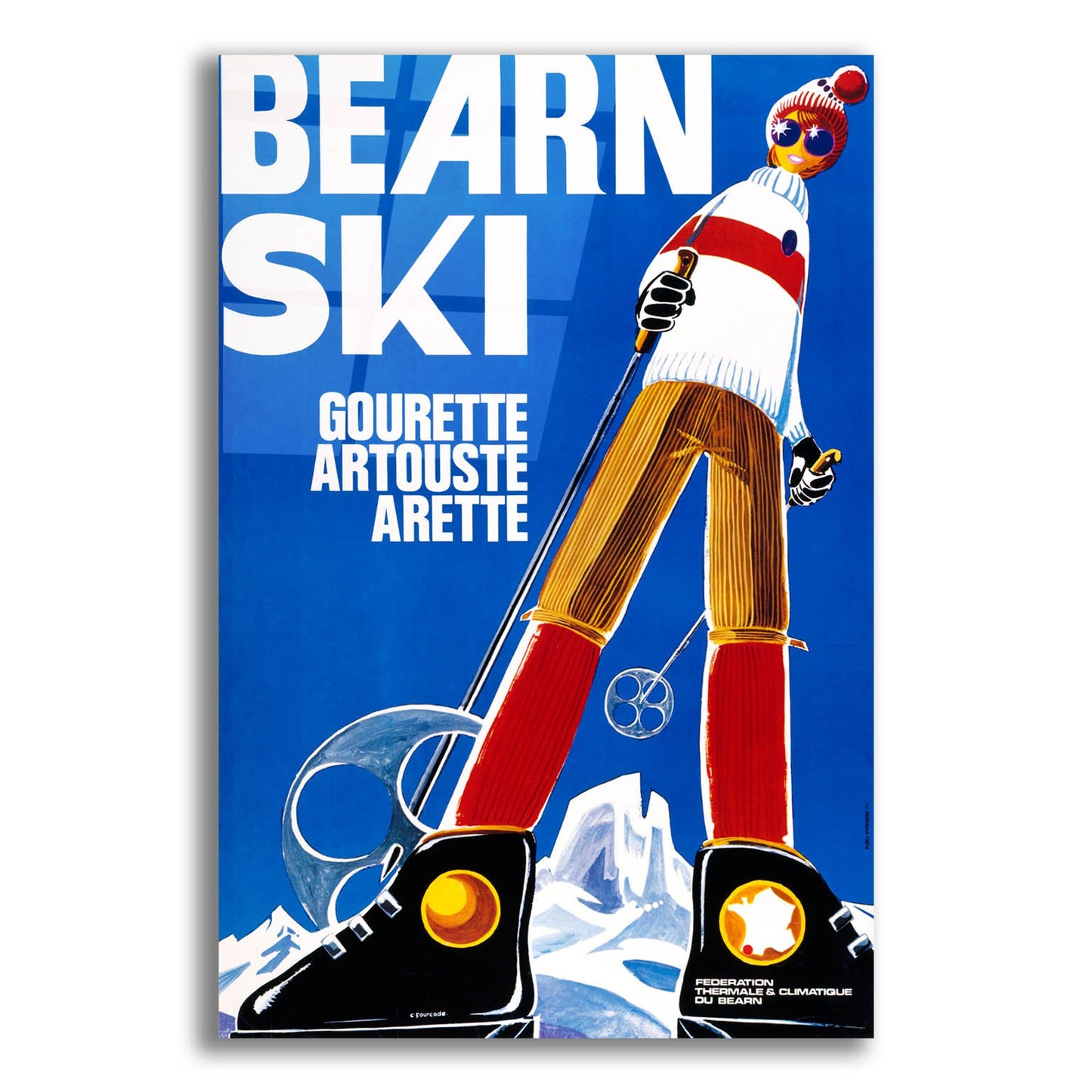 Epic Art 'Bearn Ski' by Vintage Posters, Acrylic Glass Wall Art