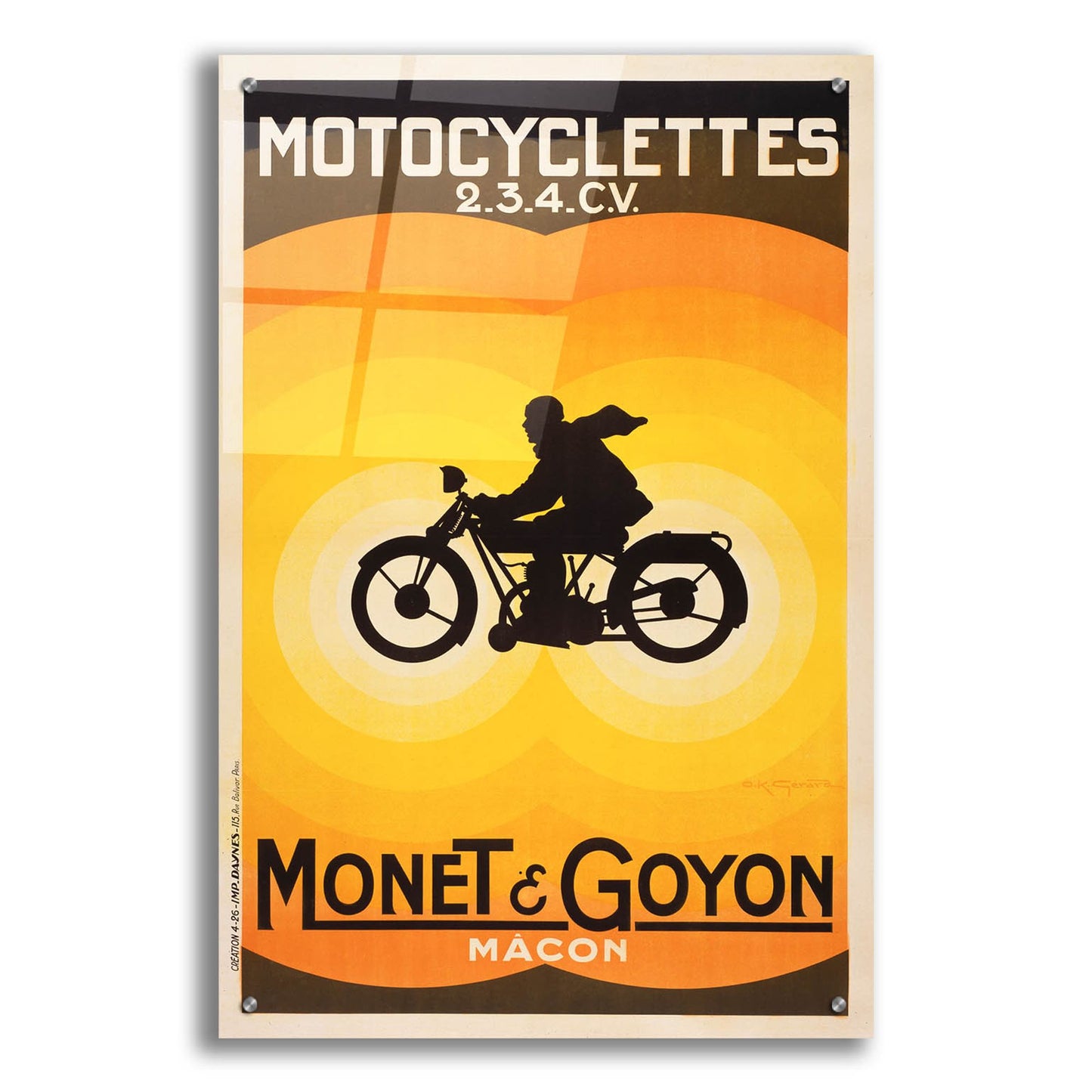 Epic Art 'Monet & Goyon' by Vintage Posters, Acrylic Glass Wall Art