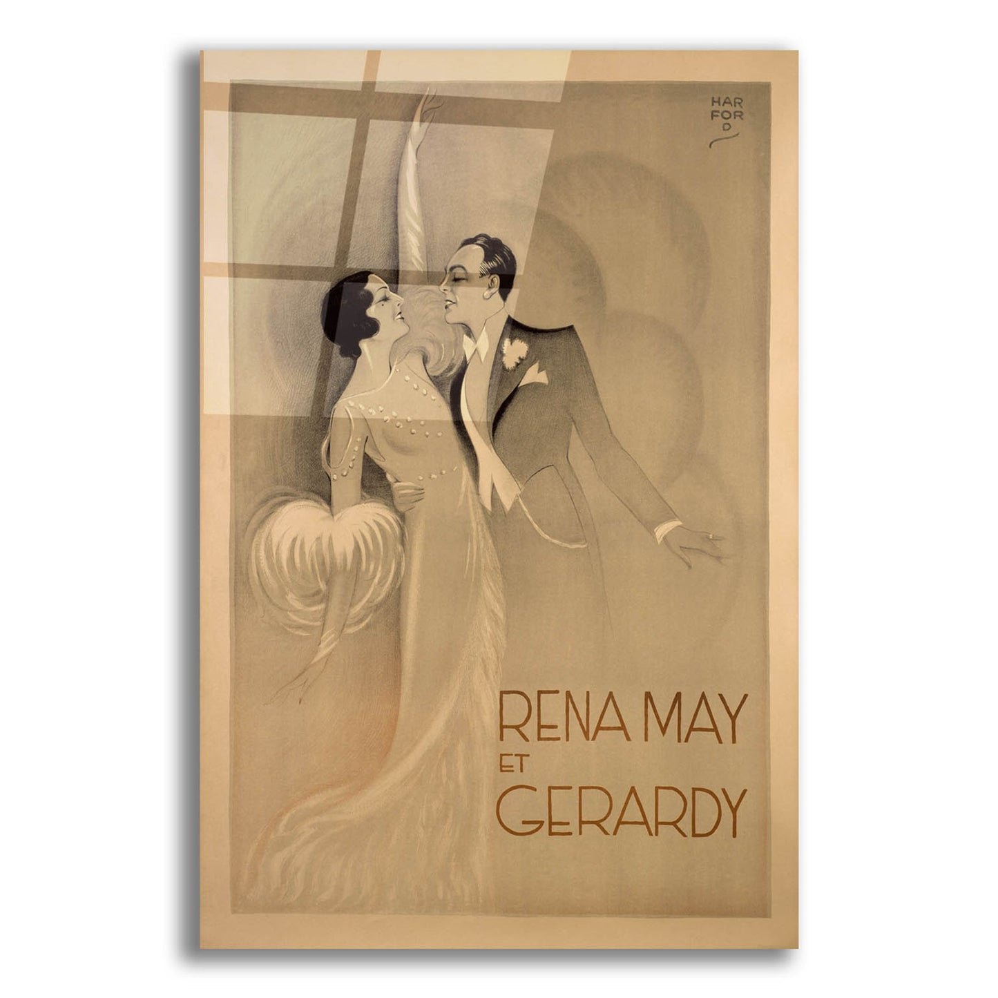 Epic Art 'Rena May Et Gerardy' by Vintage Posters, Acrylic Glass Wall Art