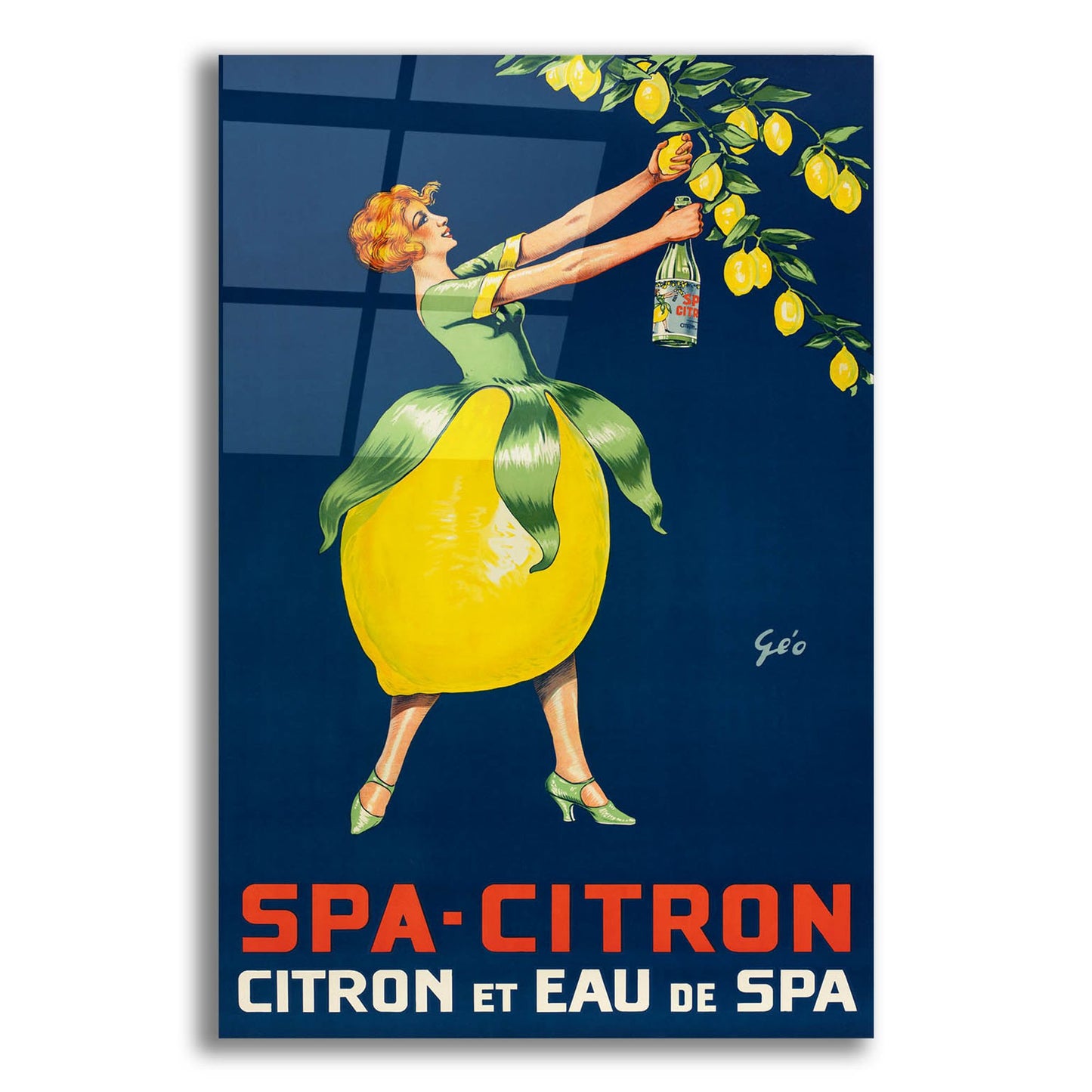 Epic Art 'Spa Citron' by Vintage Posters, Acrylic Glass Wall Art