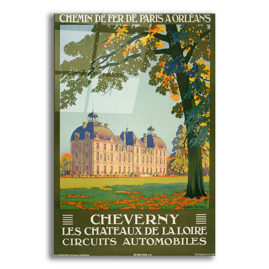 Epic Art 'Cheverny Les Chateaux De La Loire' by Vintage Posters, Acrylic Glass Wall Art