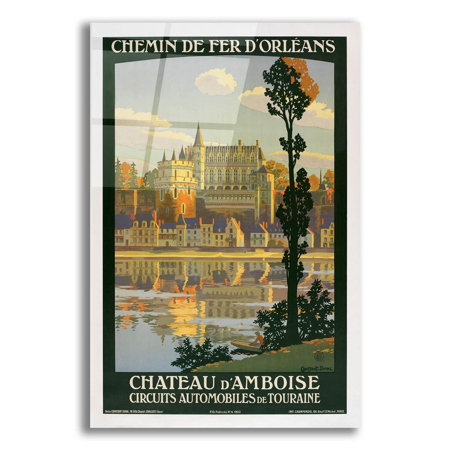 Epic Art 'Chateau D'Amboise' by Vintage Posters, Acrylic Glass Wall Art