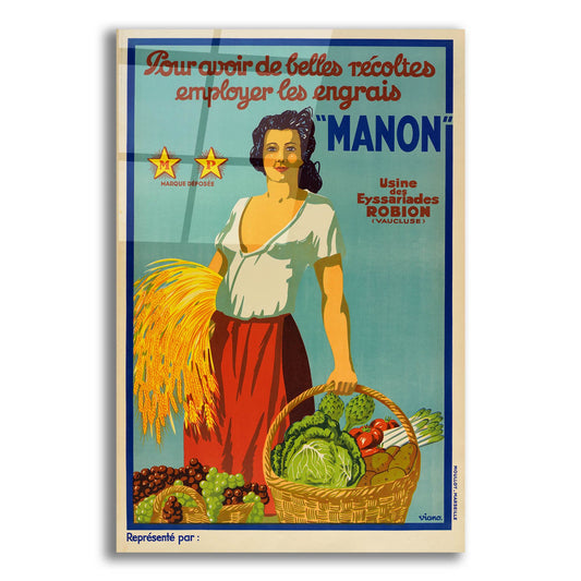 Epic Art 'Manon' by Vintage Posters, Acrylic Glass Wall Art