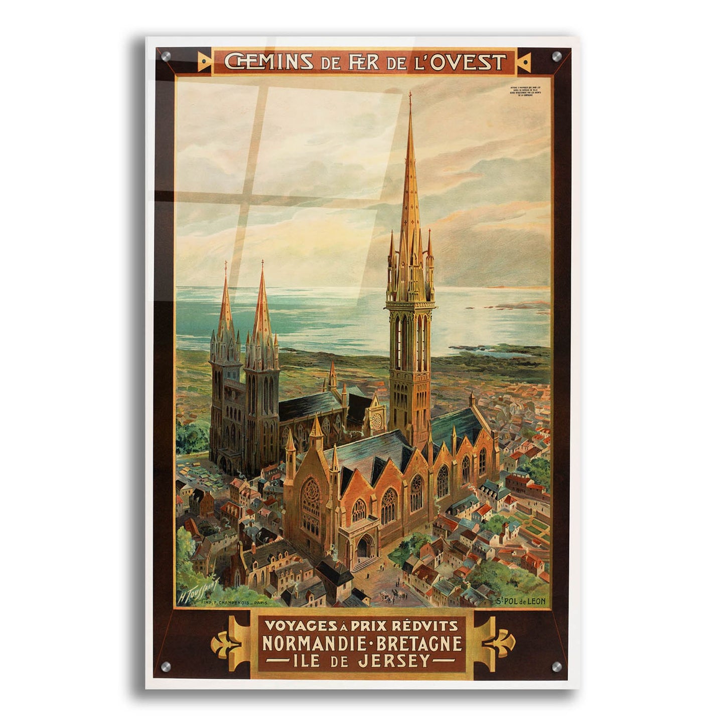 Epic Art 'Voyages A Prix Redvits' by Vintage Posters, Acrylic Glass Wall Art