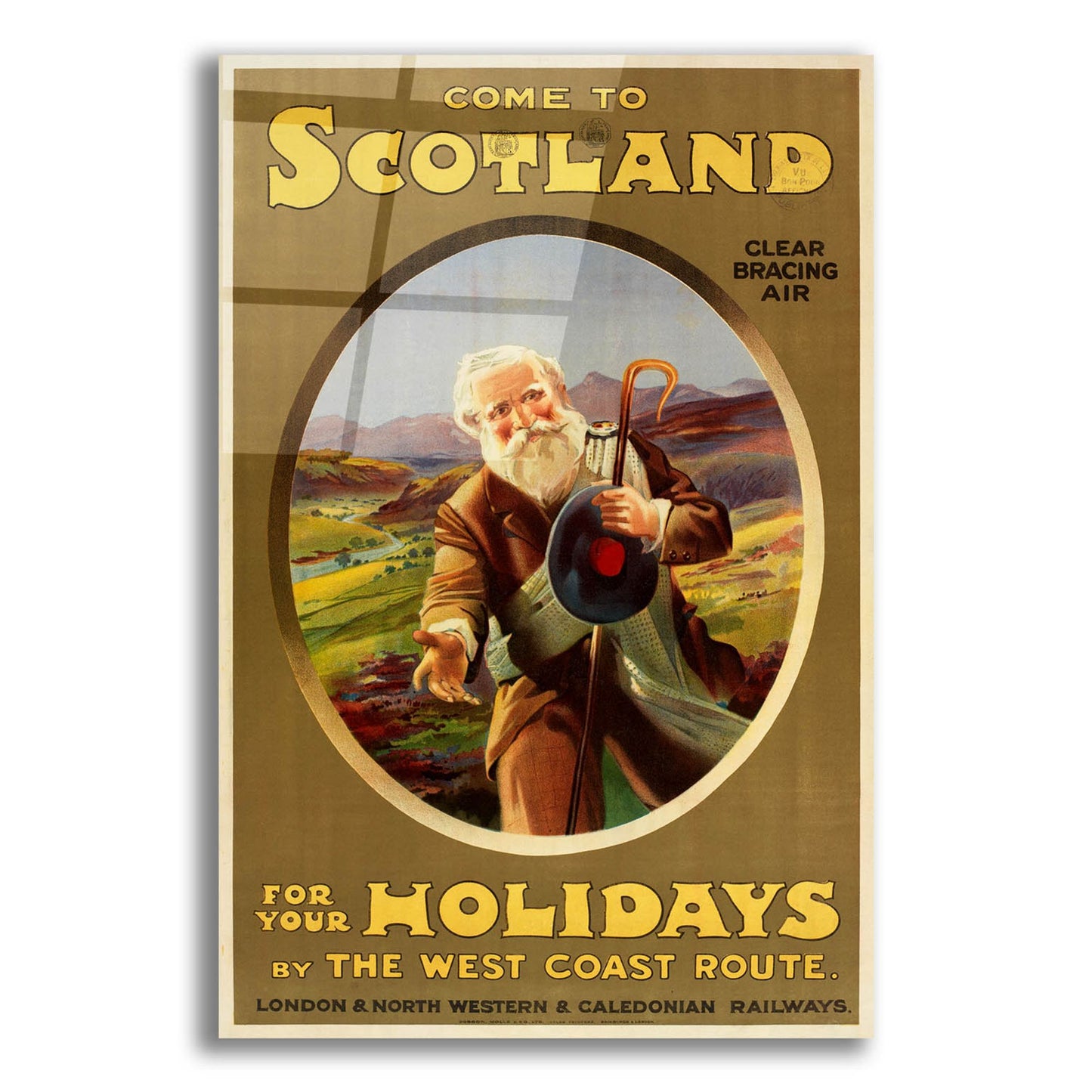 Epic Art 'Come To Scotland' by Vintage Posters, Acrylic Glass Wall Art