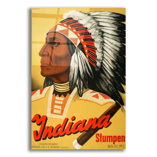 Epic Art 'Indiana Stumpen' by Vintage Posters, Acrylic Glass Wall Art