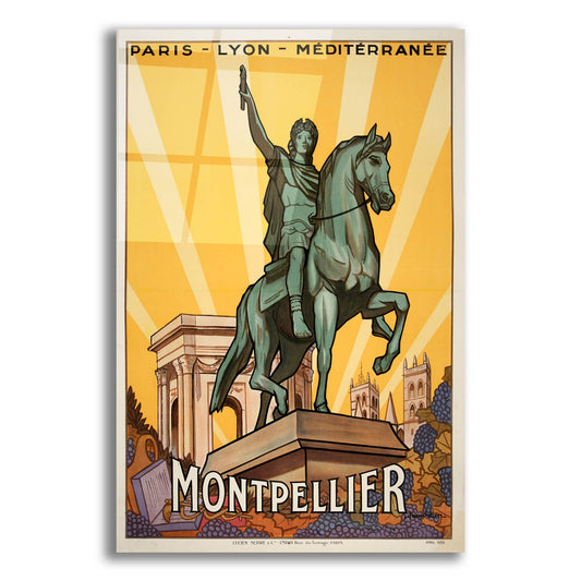 Epic Art 'Montpellier' by Vintage Posters, Acrylic Glass Wall Art