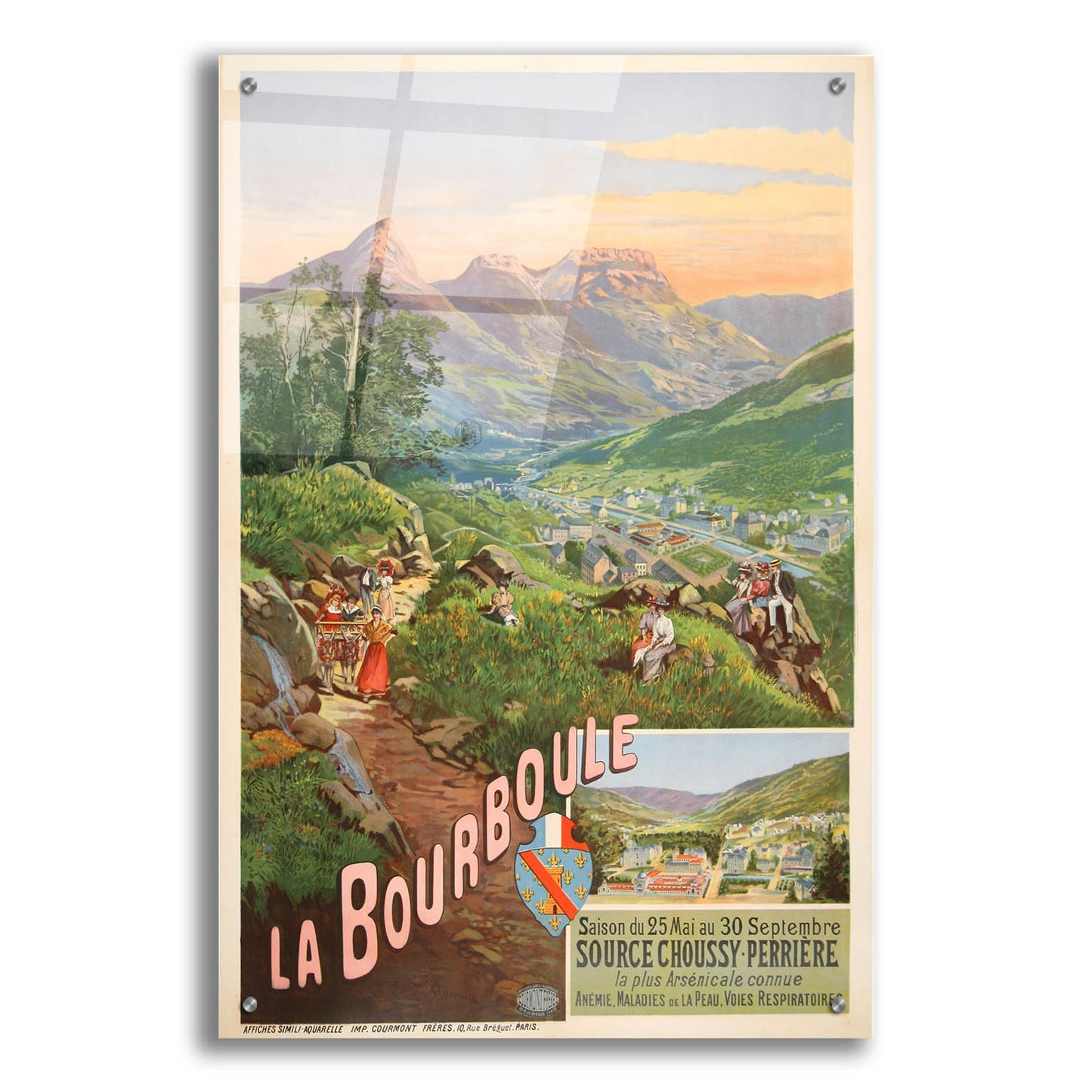 Epic Art 'La Bourboule' by Vintage Posters, Acrylic Glass Wall Art