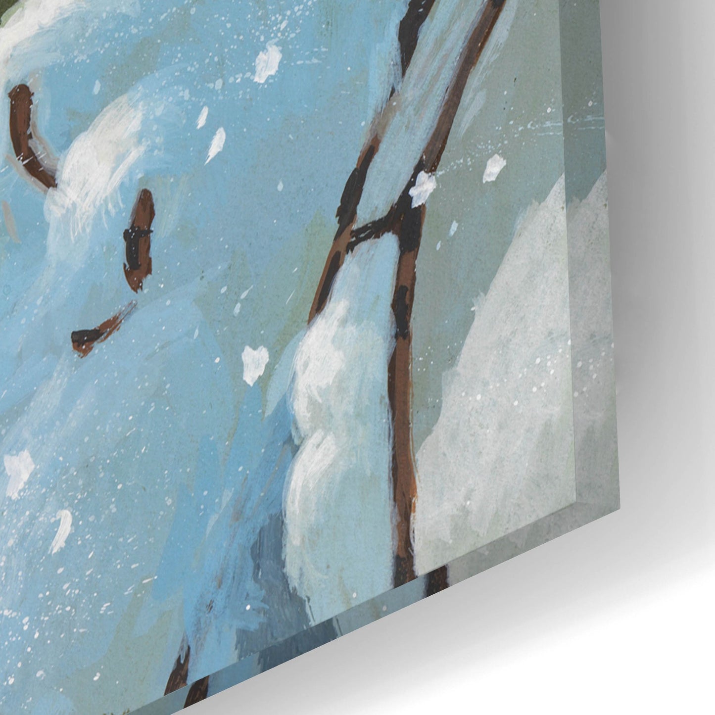 Epic Art 'Heavy Snowfall' by William Vanderdasson, Acrylic Glass Wall Art,24x16