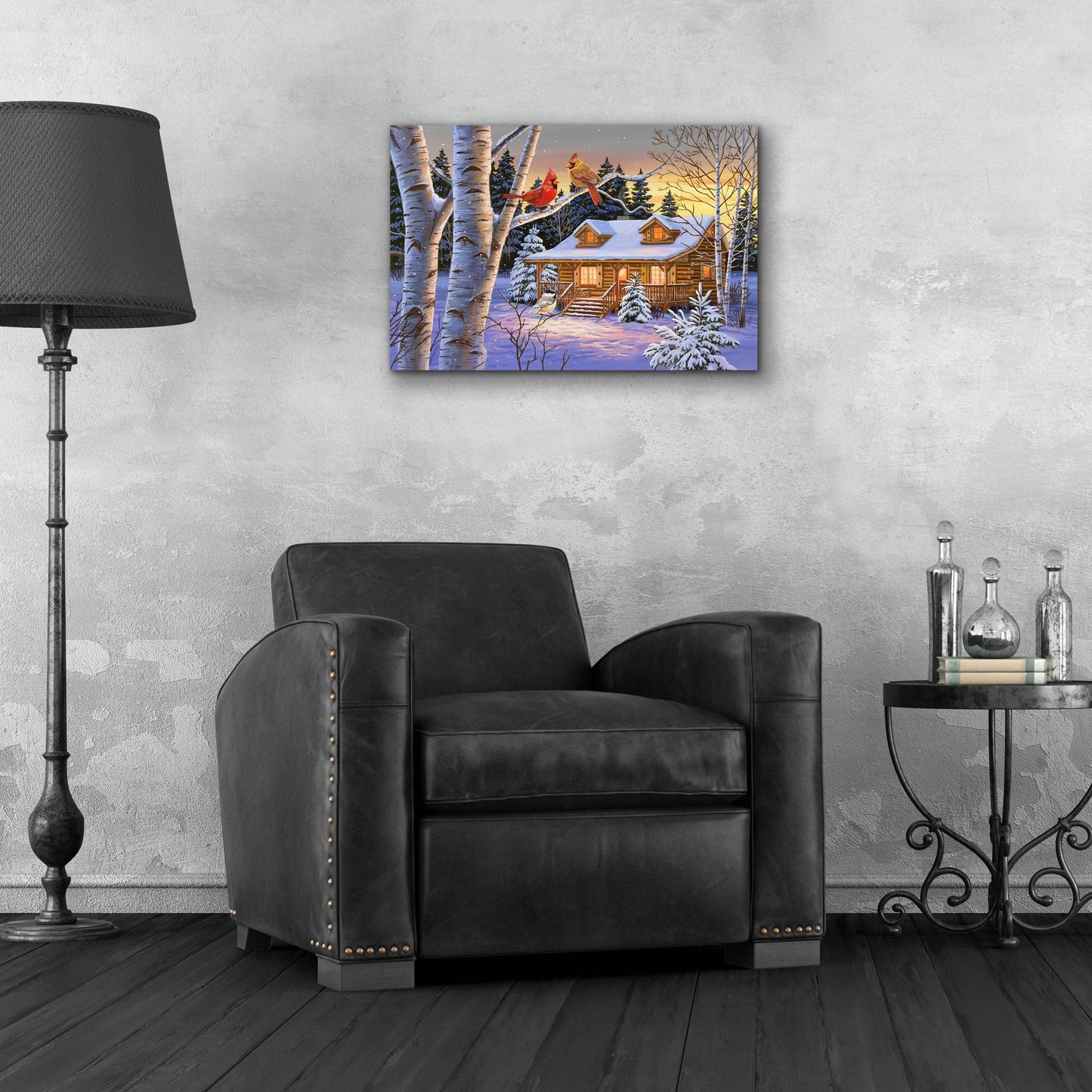 Epic Art 'Rustic Retreat' by William Vanderdasson, Acrylic Glass Wall Art,24x16