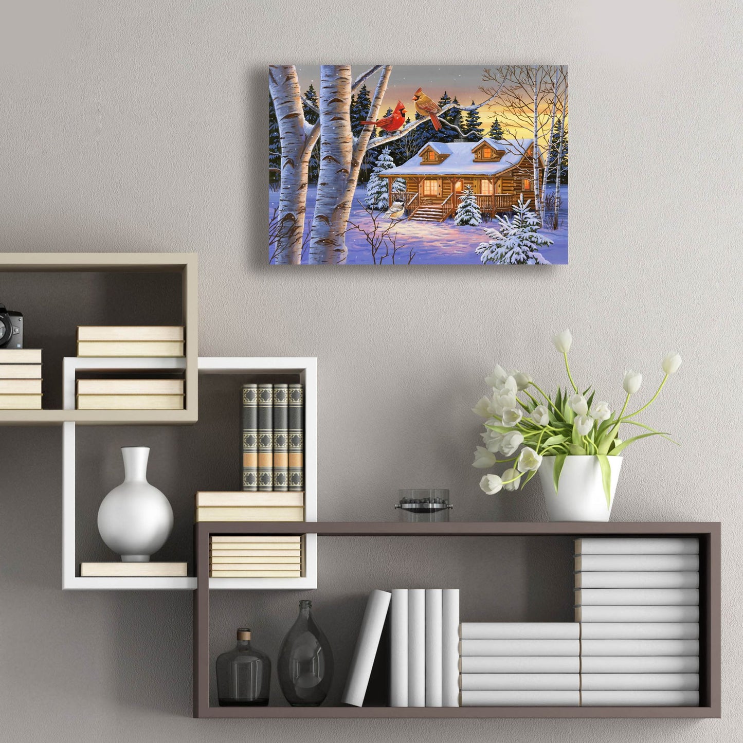 Epic Art 'Rustic Retreat' by William Vanderdasson, Acrylic Glass Wall Art,24x16