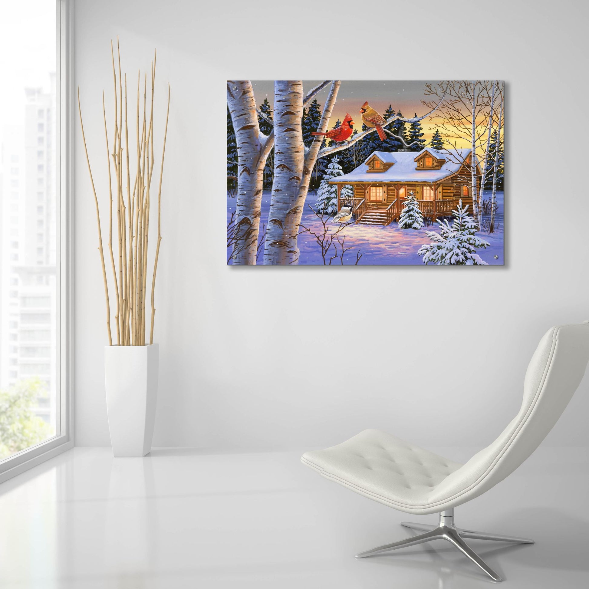 Epic Art 'Rustic Retreat' by William Vanderdasson, Acrylic Glass Wall Art,36x24