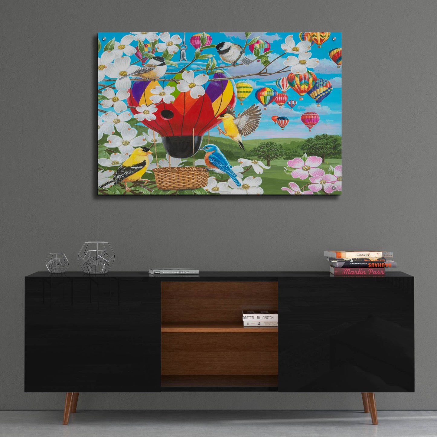 Epic Art 'Fancy Fliers' by William Vanderdasson, Acrylic Glass Wall Art,36x24