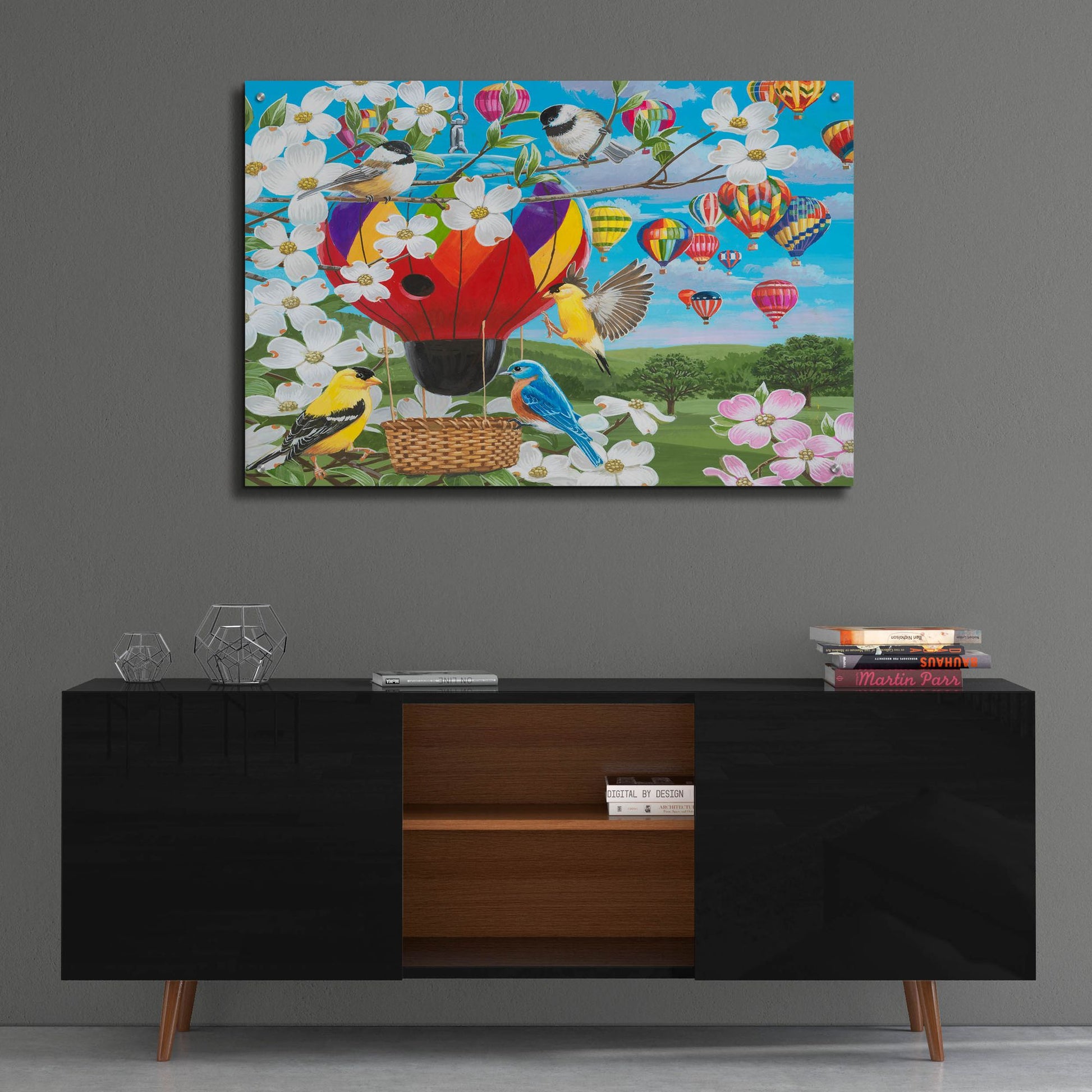 Epic Art 'Fancy Fliers' by William Vanderdasson, Acrylic Glass Wall Art,36x24