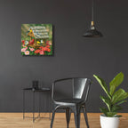 Epic Art 'Backyard Birds Fall Feast' by William Vanderdasson, Acrylic Glass Wall Art,24x24