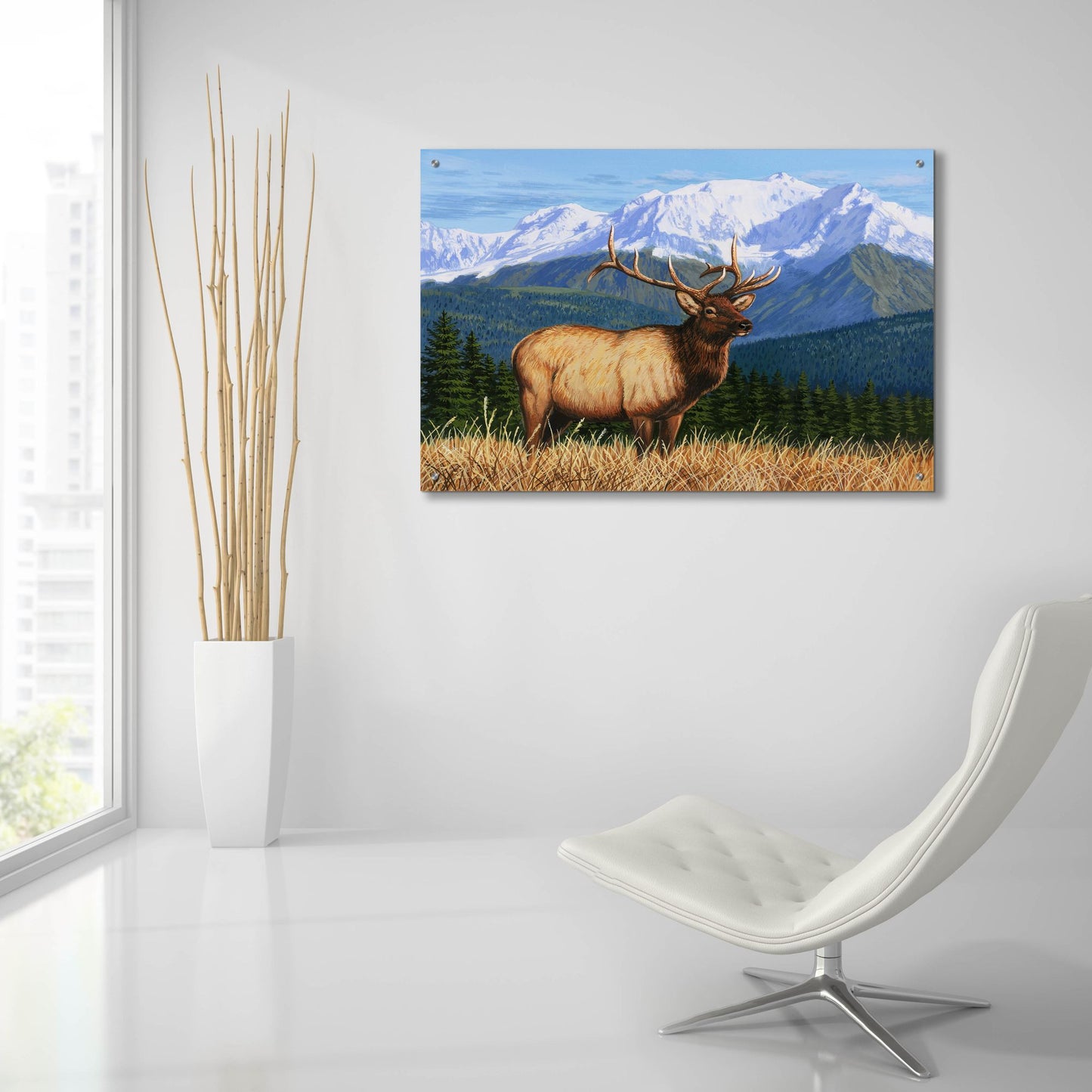 Epic Art 'Surveying His Domain' by William Vanderdasson, Acrylic Glass Wall Art,36x24