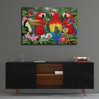 Epic Art 'Tropical Friends' by William Vanderdasson, Acrylic Glass Wall Art,36x24