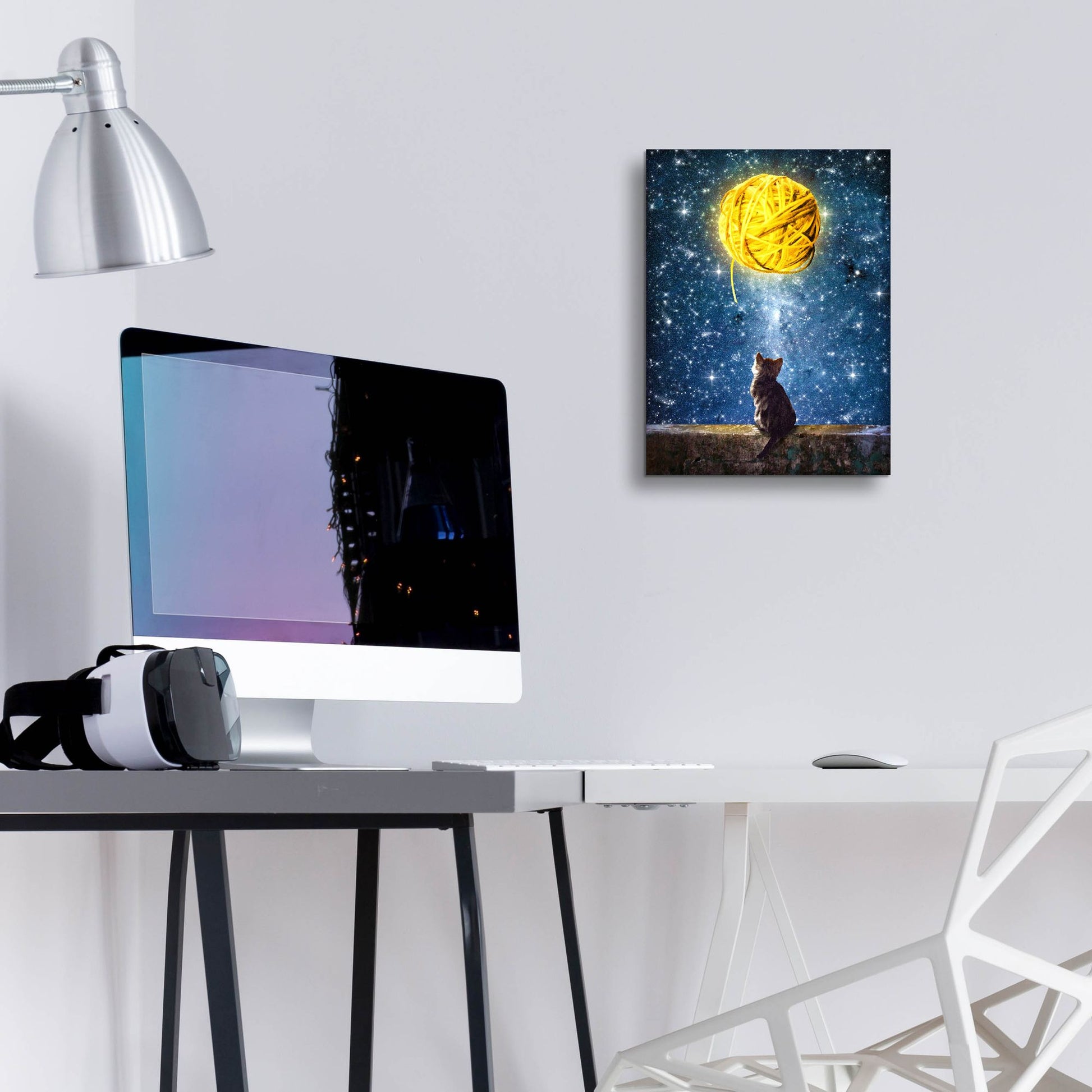 Epic Art 'A Yarn of Moon' by Diogo Verissimo, Acrylic Glass Wall Art,12x16