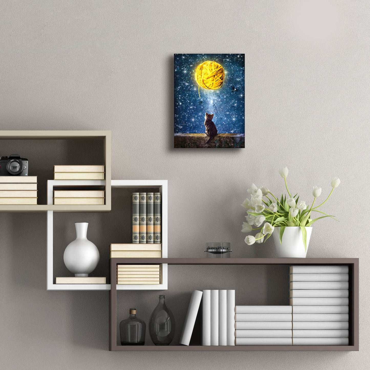 Epic Art 'A Yarn of Moon' by Diogo Verissimo, Acrylic Glass Wall Art,12x16