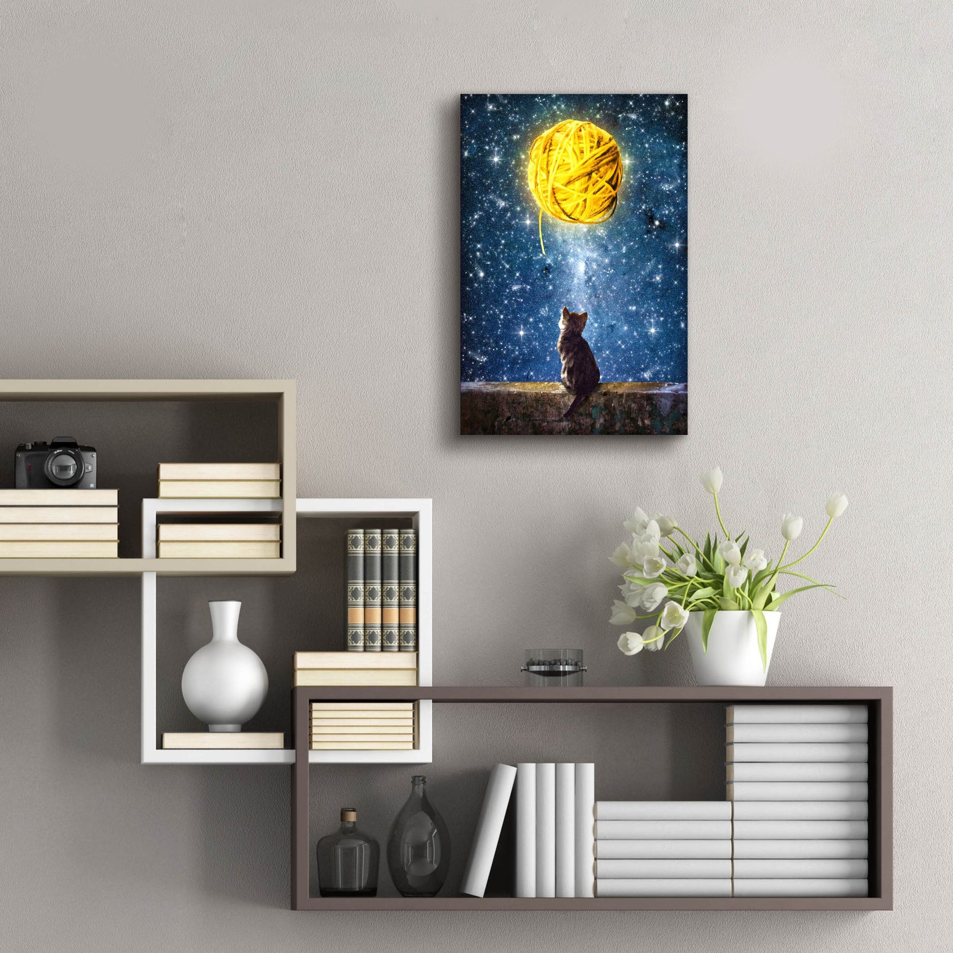 Epic Art 'A Yarn of Moon' by Diogo Verissimo, Acrylic Glass Wall Art,16x24