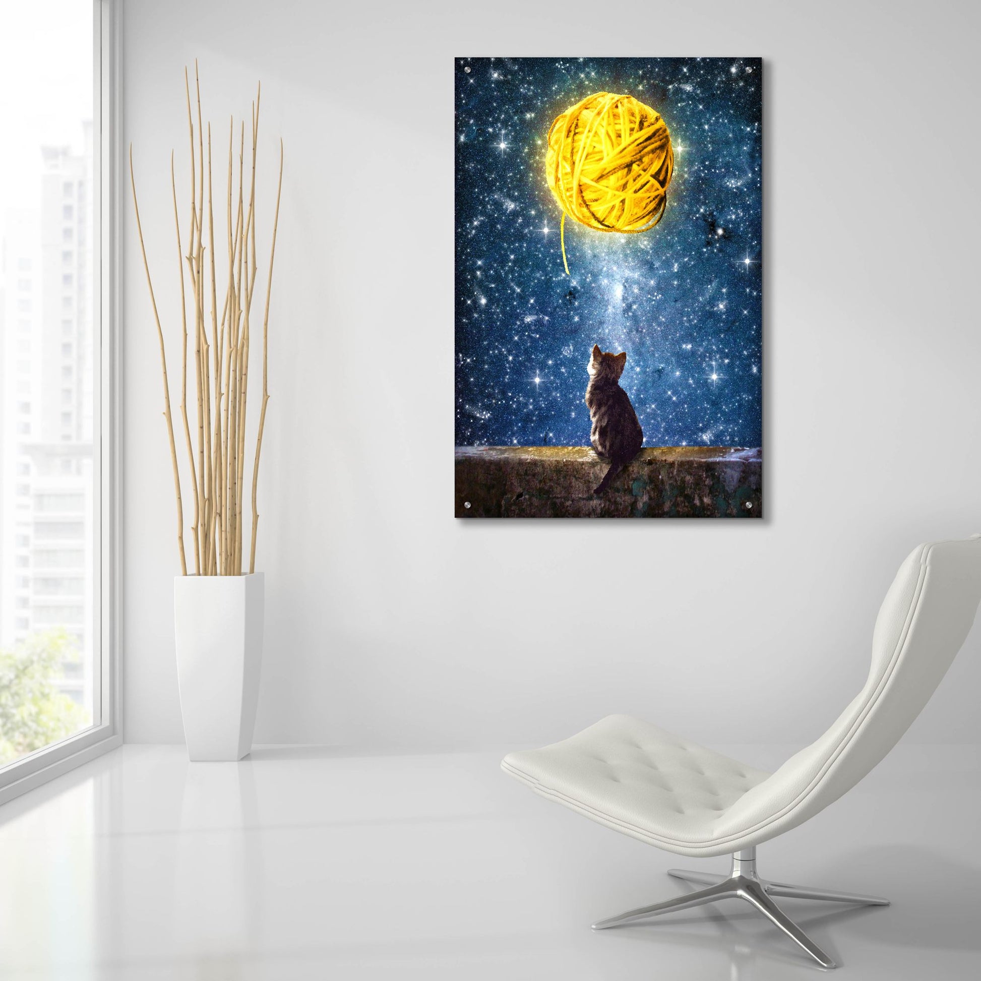 Epic Art 'A Yarn of Moon' by Diogo Verissimo, Acrylic Glass Wall Art,24x36