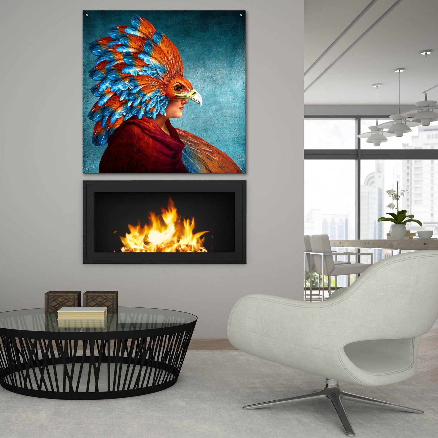 Epic Art 'Free-Spirited' by Diogo Verissimo, Acrylic Glass Wall Art,36x36